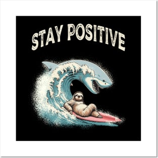 stay positive Posters and Art